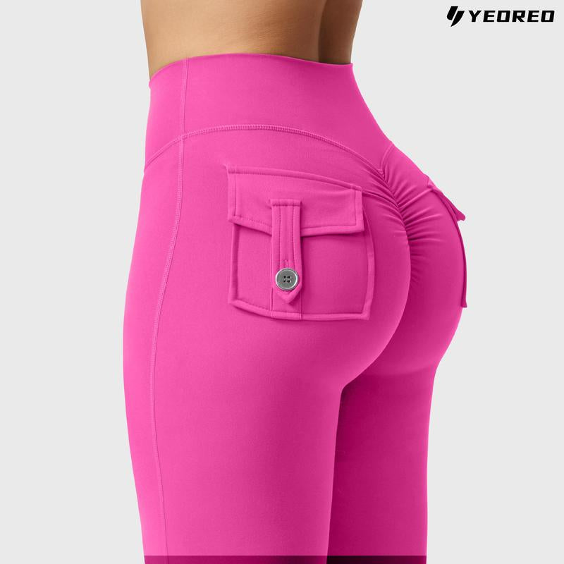 Coreflex Flare High-Waisted Scrunch Leggings with Pockets 