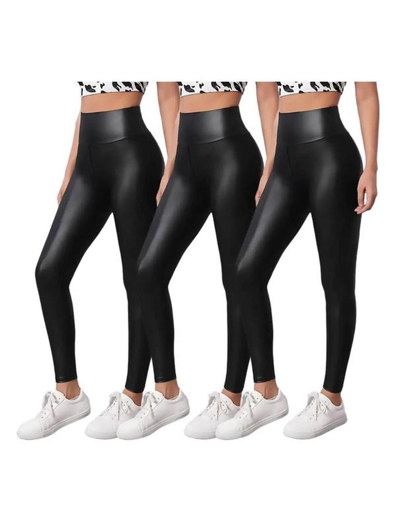 Leather Tummy Control Leggings