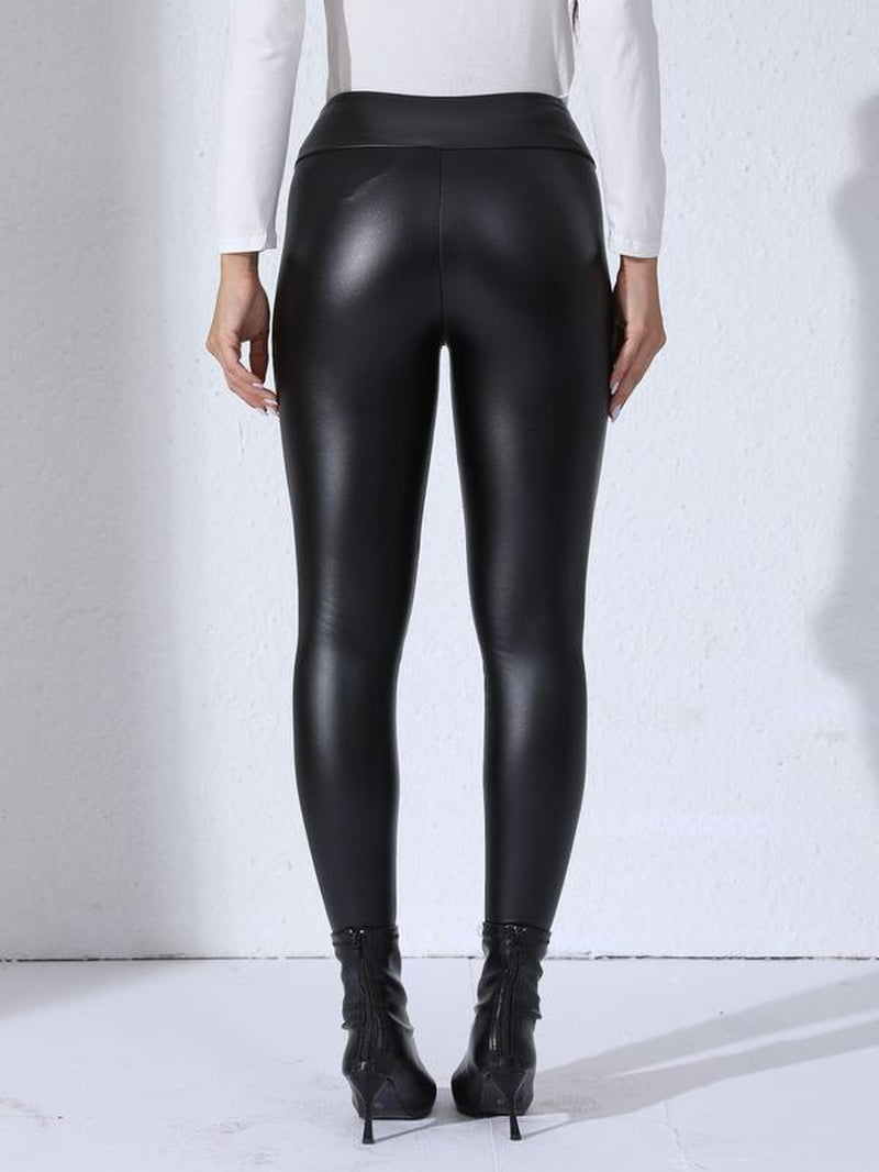 Leather Tummy Control Leggings