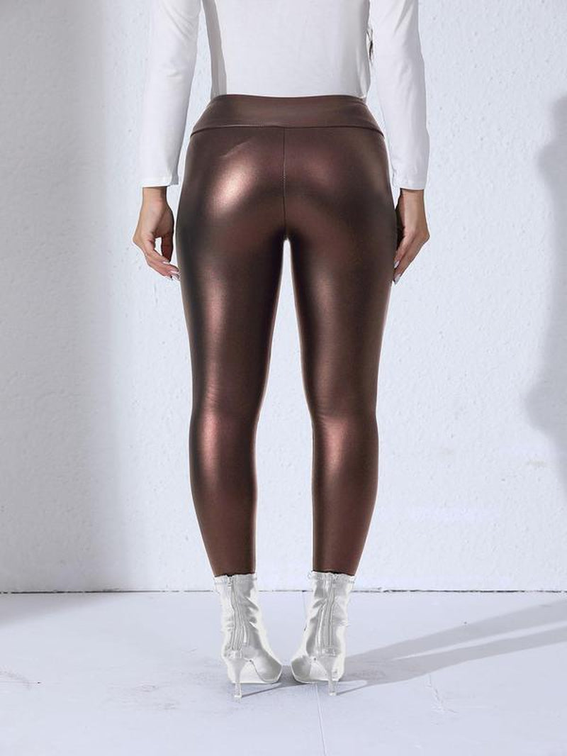 Leather Tummy Control Leggings