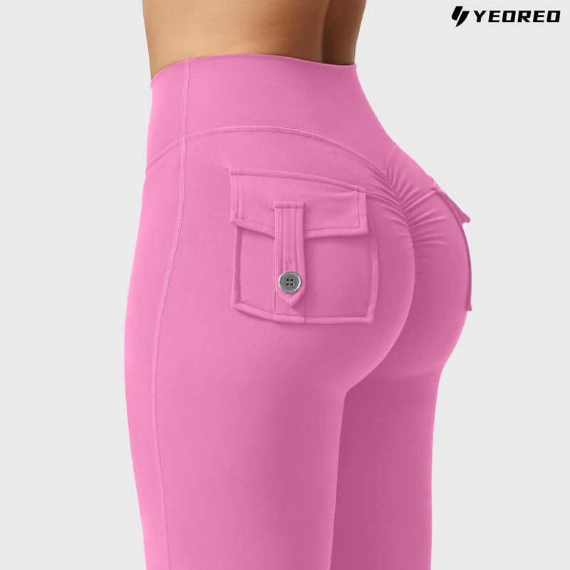 Coreflex Flare High-Waisted Scrunch Leggings with Pockets 