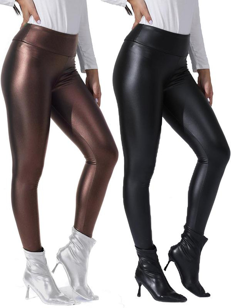 Leather Tummy Control Leggings