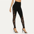 High Waist Black Lace Leggings