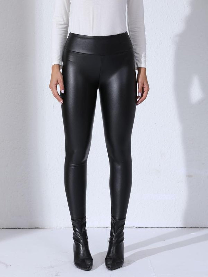Leather Tummy Control Leggings