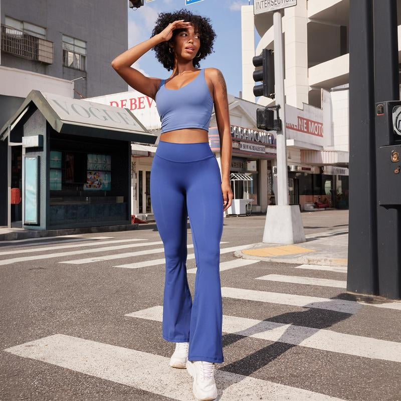 Coreflex Flare High-Waisted Scrunch Leggings with Pockets 