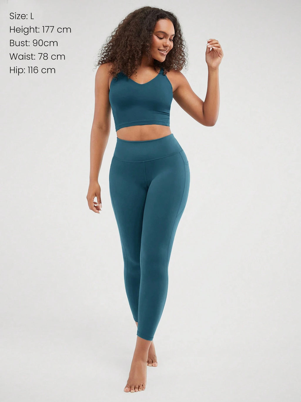 GLOWMODE 24" Featherfittm High-Rise Side Pocket Leggings Gym Fall Winter