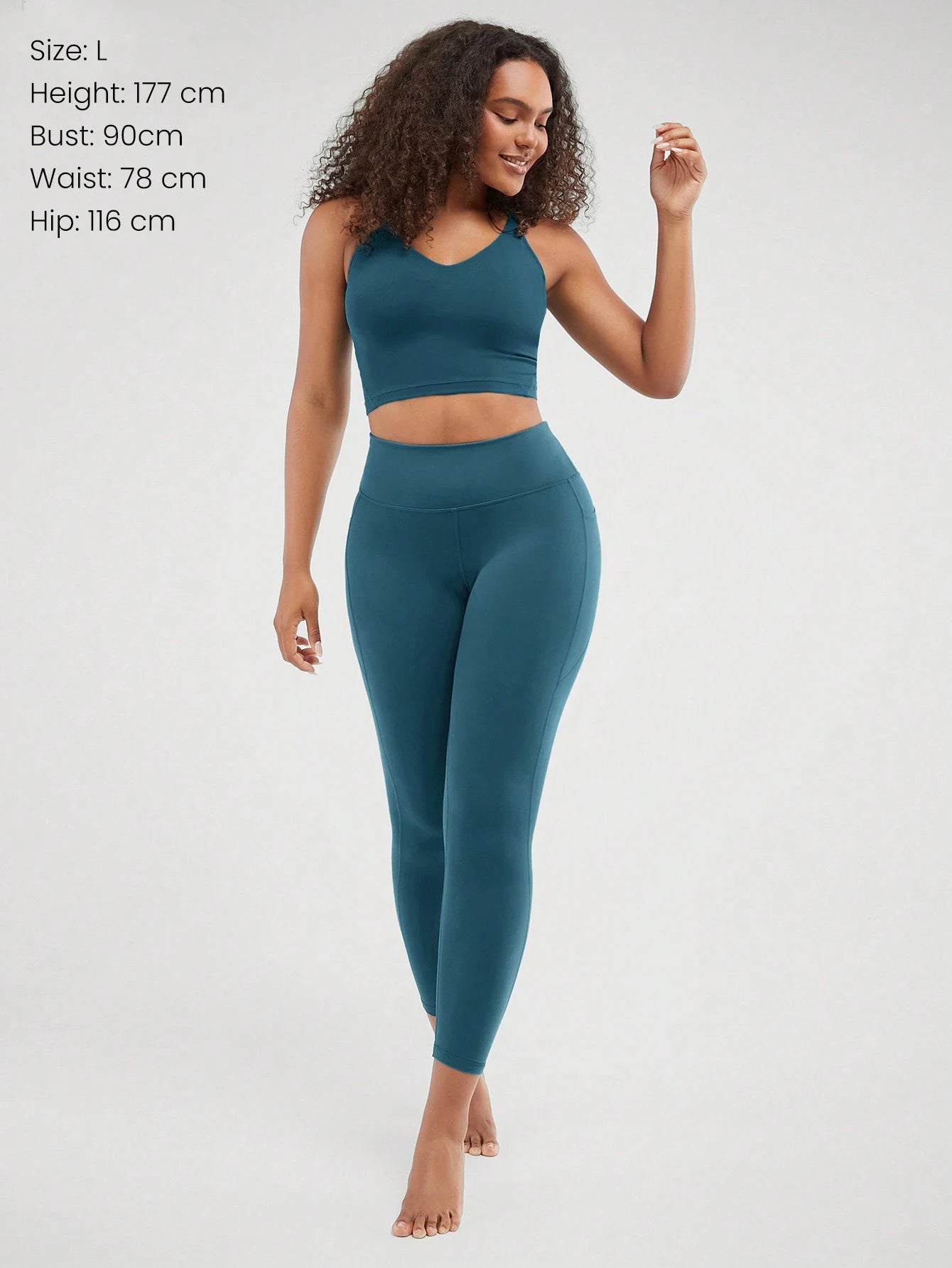 GLOWMODE 24" Featherfittm High-Rise Side Pocket Leggings Gym Fall Winter