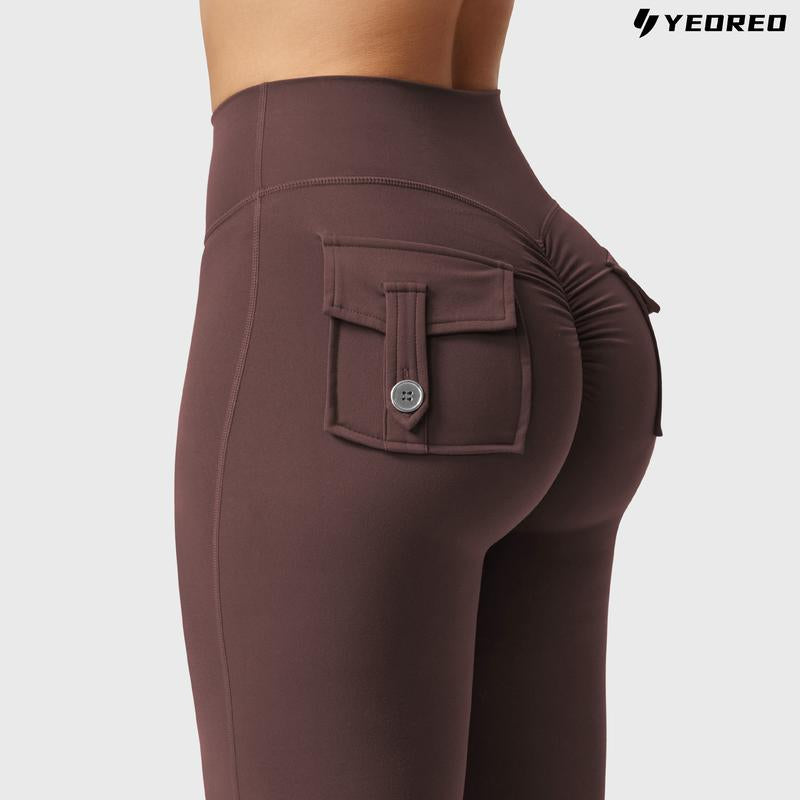 Coreflex Flare High-Waisted Scrunch Leggings with Pockets 