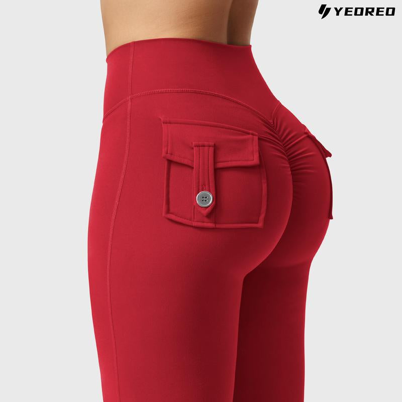 Coreflex Flare High-Waisted Scrunch Leggings with Pockets 